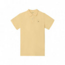 131398 Polos SILBON Hombre Clasico Liso Amarillo