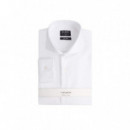 125613 Camisas SILBON Hombre Vestir Blanca Puño Simple Easy Ir