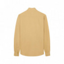 131070 Camisas SILBON Hombre Sport Lino Amarilla