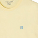 130947 Camisetas SILBON Hombre Iconos Beach Vibes Amarilla