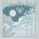 130945 Camisetas SILBON Hombre Paradise Beach Verde