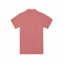 130991 Polos SILBON Hombre Clasico Raqueta Smile Coral Medio