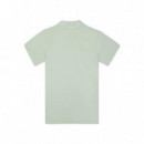 130993 Polos SILBON Hombre Clasico Raqueta Smile Verde Claro