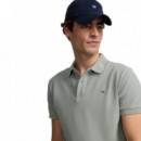 131402  Polos SILBON Hombre Clasico Liso Verde Claro