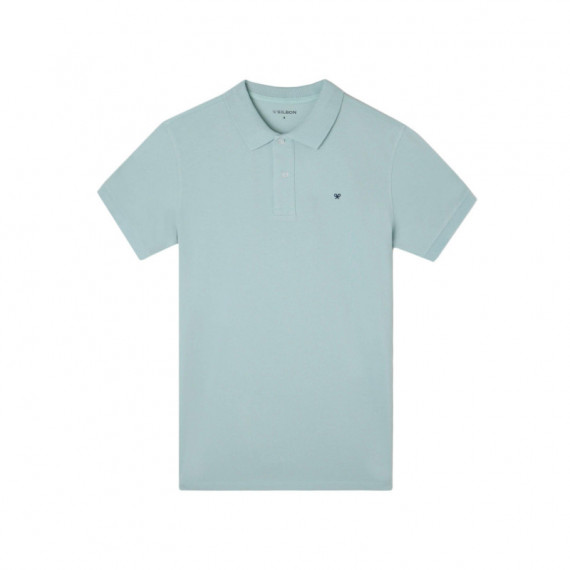 131403 Polos SILBON Hombre Clasico Liso Azul Claro (180047)