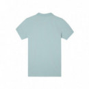 131403 Polos SILBON Hombre Clasico Liso Azul Claro (180047)