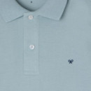 131404 Polos SILBON Hombre Clasico Liso Azul Gris