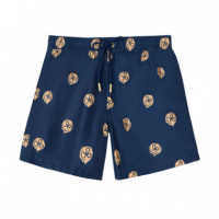 131110 Bañador SILBON Hombre Acid Azul Marino