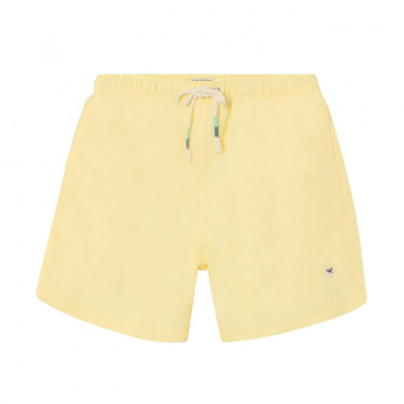 131100 Bañador SILBON Hombre Liso Amarillo Claro