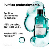 Loreal Profesion Scalp Champú Antigrasa, 300ML  L'OREAL PROFESSIONNEL