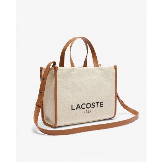 S Shopping Bag Natural Tan  LACOSTE
