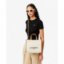 S Shopping Bag Natural Tan  LACOSTE