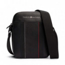 BOLSO REPORTER CON MEZCLA DE TEXTURAS