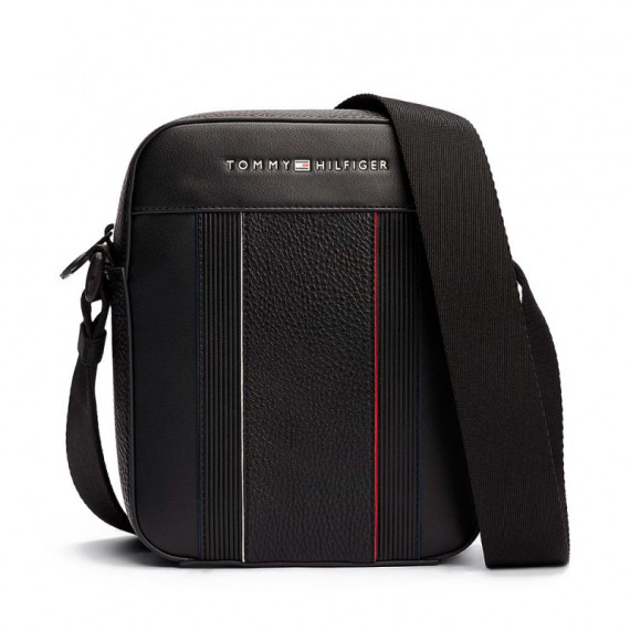 BOLSO REPORTER CON MEZCLA DE TEXTURAS