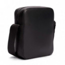 BOLSO REPORTER CON MEZCLA DE TEXTURAS