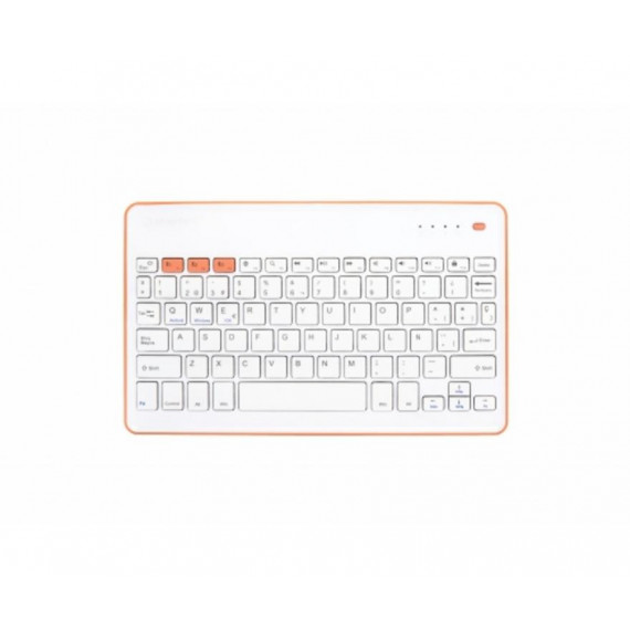 Silverht Teclado BLUETOOTH Blanco-naranja
