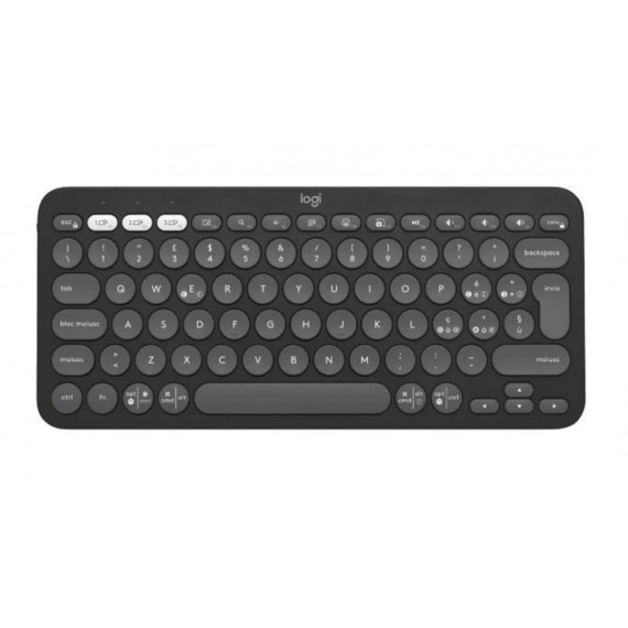 LOGITECH Pebble Keys 2 K380X Teclado BLUETOOTH Grafito