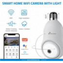 NIVIAN Cámara Vigilancia Tipo Bombilla 2K