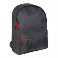 Mochila Casual Marvel Logo Negra 31X44X16 Cm  DISNEY
