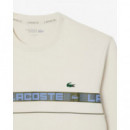 Sudadera de Tenis de Rayas con Detalles de LACOSTE