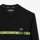 Sudadera de Tenis de Rayas con Detalles de LACOSTE