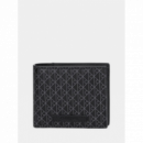 Cartera Ckj Eblem Negra  CALVIN KLEIN