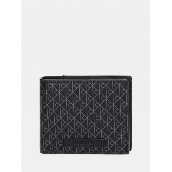 Cartera Ckj Eblem Negra  CALVIN KLEIN
