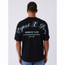 Camiseta ProjectXParis Members' club negra