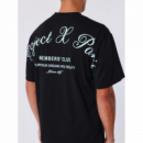 Camiseta ProjectXParis Members' club negra
