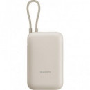 XIAOMI Bateria Externa 20000MAH con Cable Integrado Beige BHR8851GL