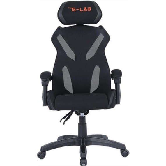 Silla Gaming THE G-LAB Ks-barium Negra con Reposapiés
