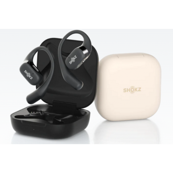 SHOKZ Openfit Auriculares Deportivos Conducción ósea Beige