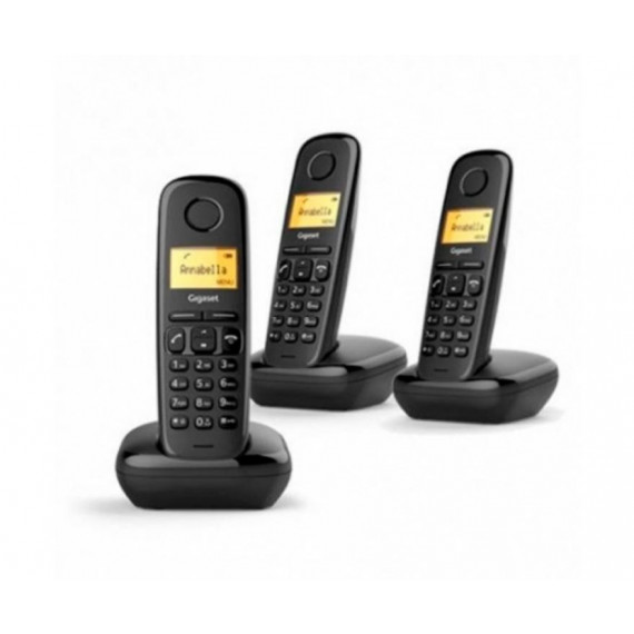 GIGASET A170 Trio Teléfono Inalámbrico Dect Negro