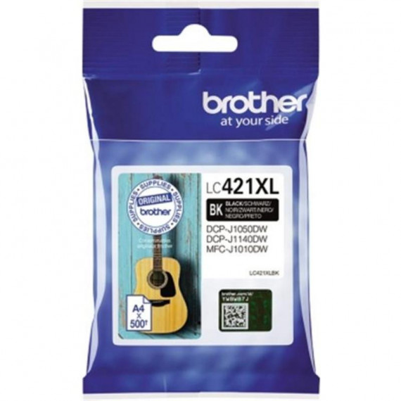 BROTHER LC421XLBK Cartucho de Tinta Negra de Alta Capacidad