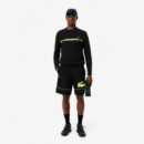 Pantalón Corto de Tenis de Tafetán Diamantado Estampado de LACOSTE