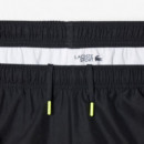 Pantalón Corto de Tenis de Tafetán Diamantado Estampado de LACOSTE