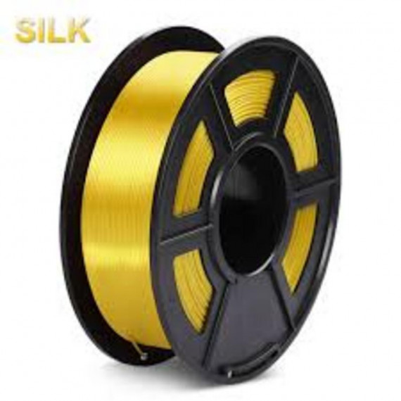Filamento 3D Pla Silk Amarillo 1.75MM 1KG