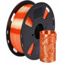 Filamento 3D Pla Silk Naranja 1.75MM 1KG