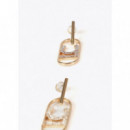 Pendientes Logo Ovalado Joya Dorado  LOLA CASADEMUNT