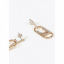 Pendientes Logo Ovalado Joya Dorado  LOLA CASADEMUNT