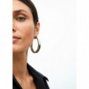 Pendientes Aro Grande Plateado  LOLA CASADEMUNT