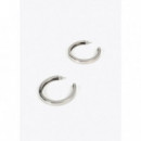 Pendientes Aro Grande Plateado  LOLA CASADEMUNT