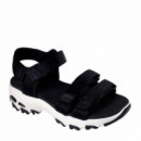 SKECHERS  Sandals Black 31514-BLK D' Lites