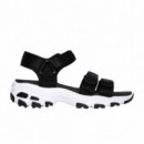 SKECHERS  Sandals Black 31514-BLK D' Lites