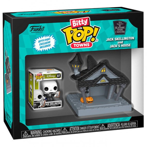 FUNKO Bitty Pop Town Pesadilla Antes de Navidad Jack en Casa Disney