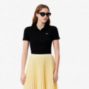 Polo de Corte Ajustado L.12.D en Canalé de Algodón LACOSTE