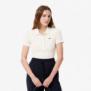 Polo de Corte Ajustado L.12.D en Canalé de Algodón LACOSTE