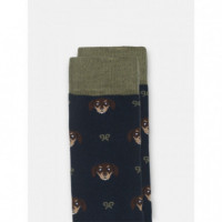Calcetines SILBON Raquetas Dog Azul Marino