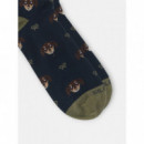 Calcetines SILBON Raquetas Dog Azul Marino