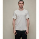 Camisetas Hombre Camiseta MERZ B SCHWANEN Clásica de Peso Medio con Tejido de Punto Circular 215 Natural